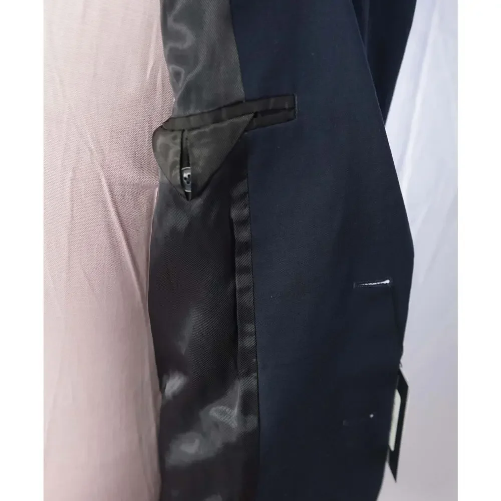 ARMANI EXCHANGE - Solid Navy Blue Blazer - 40S